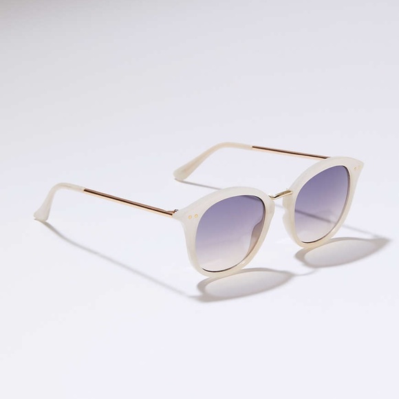 LOFT Light Metallic Arm Round Sunglasses - Picture 8 of 8